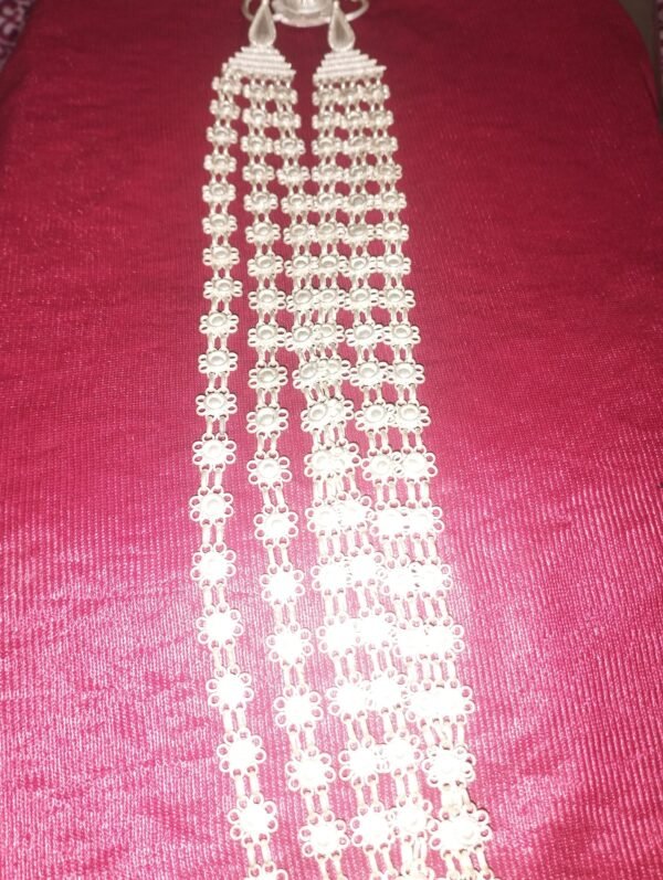 18ct Silver Chandrahar 3 Lor. Holsel and retail. 1 lor, 2 lor and 3 Lor available.